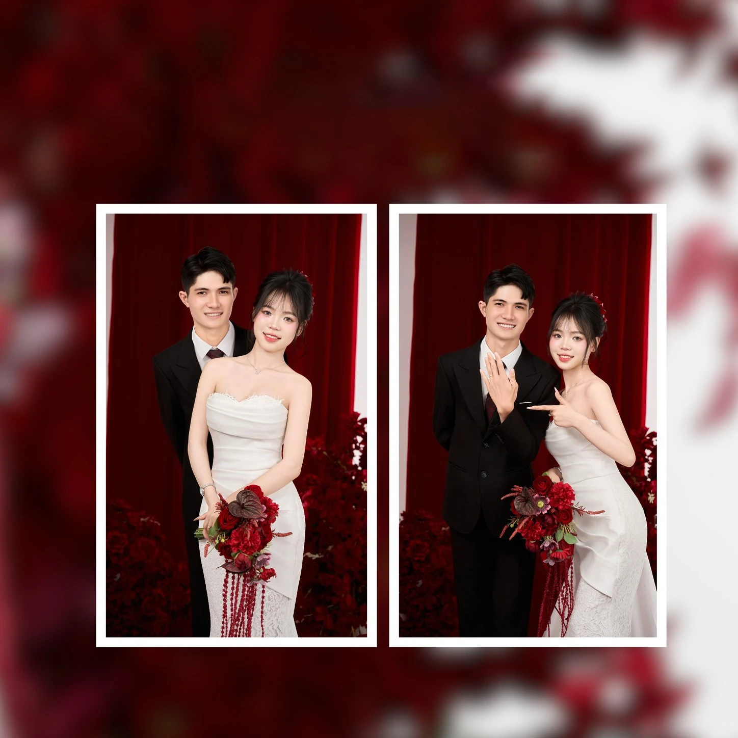 Album ảnh cưới Studio Phòng Hoa Đỏ Trắng - Ảnh 5