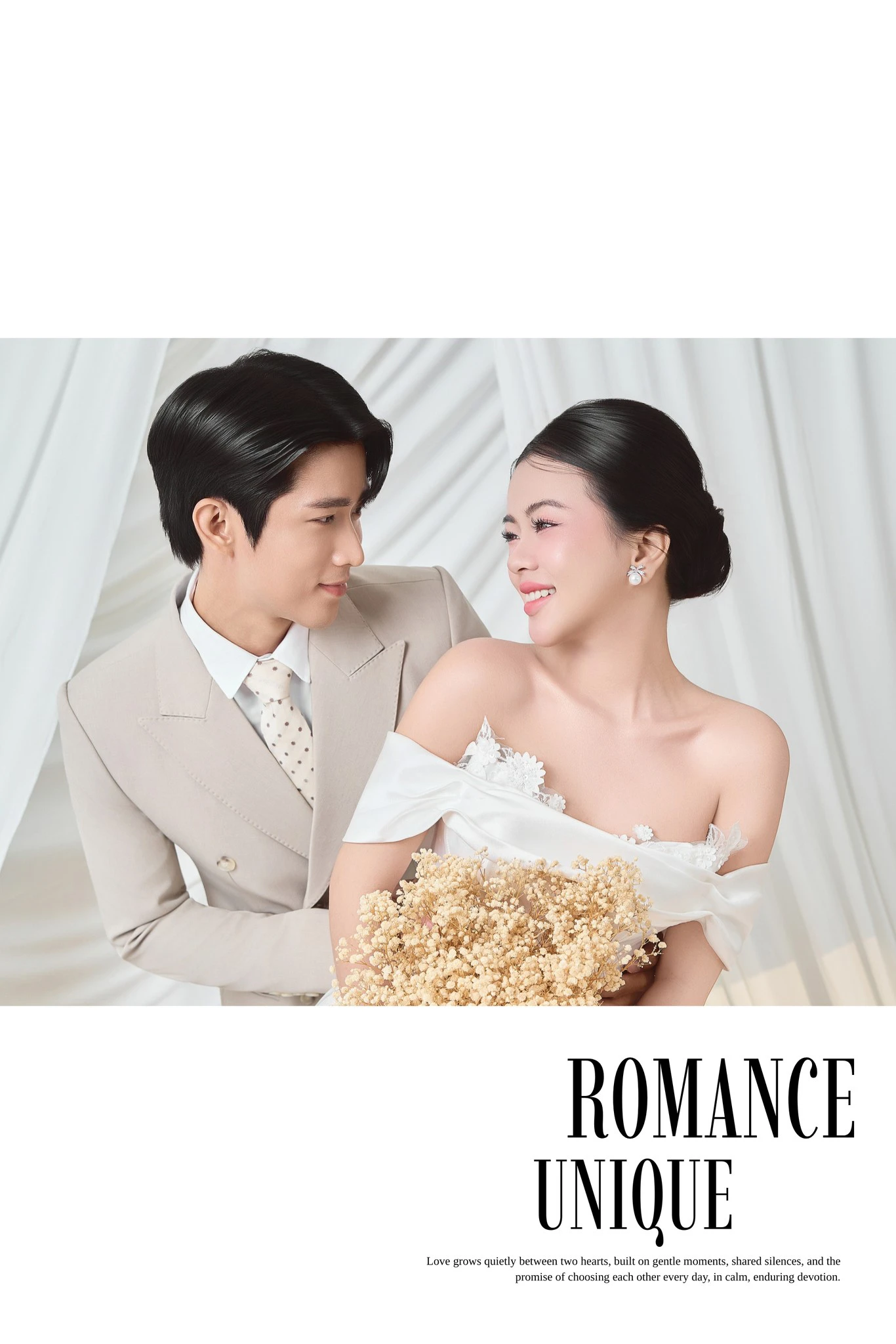 Album ảnh cưới Studio Phông Vải Lạnh Trắng - Ảnh 7